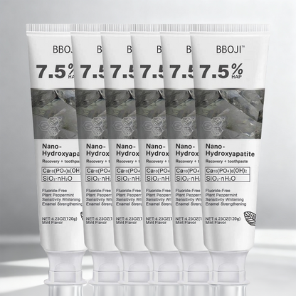 🔥Ends Tonight: Get 60% OFF Before It’s Gone!🎁 BBOJI™ Fluoride-Free Hydroxyapatite Toothpaste – Gentle Whitening &amp; Enamel Strength for Sensitive Teeth