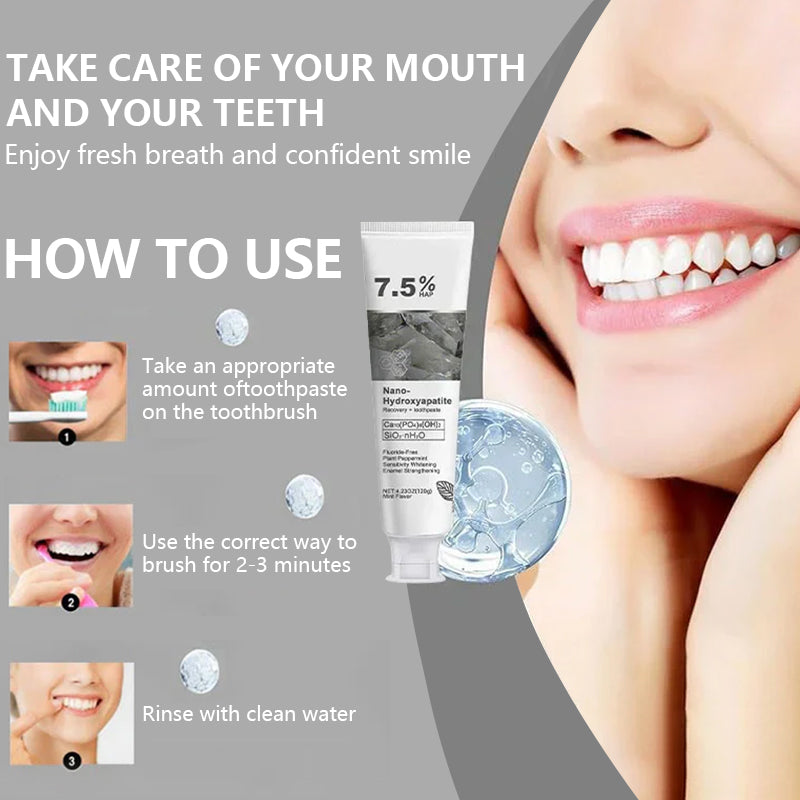 🔥Ends Tonight: Get 60% OFF Before It’s Gone!🎁 BBOJI™ Fluoride-Free Hydroxyapatite Toothpaste – Gentle Whitening &amp; Enamel Strength for Sensitive Teeth