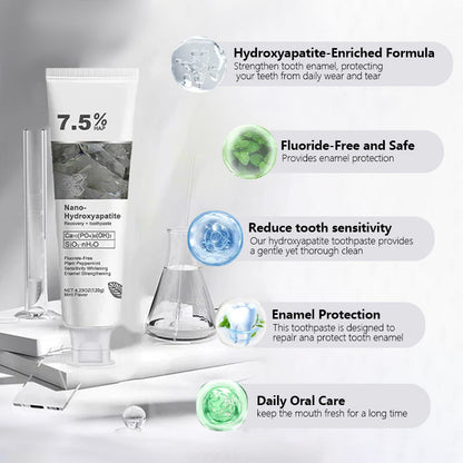 🔥Ends Tonight: Get 60% OFF Before It’s Gone!🎁 BBOJI™ Fluoride-Free Hydroxyapatite Toothpaste – Gentle Whitening &amp; Enamel Strength for Sensitive Teeth