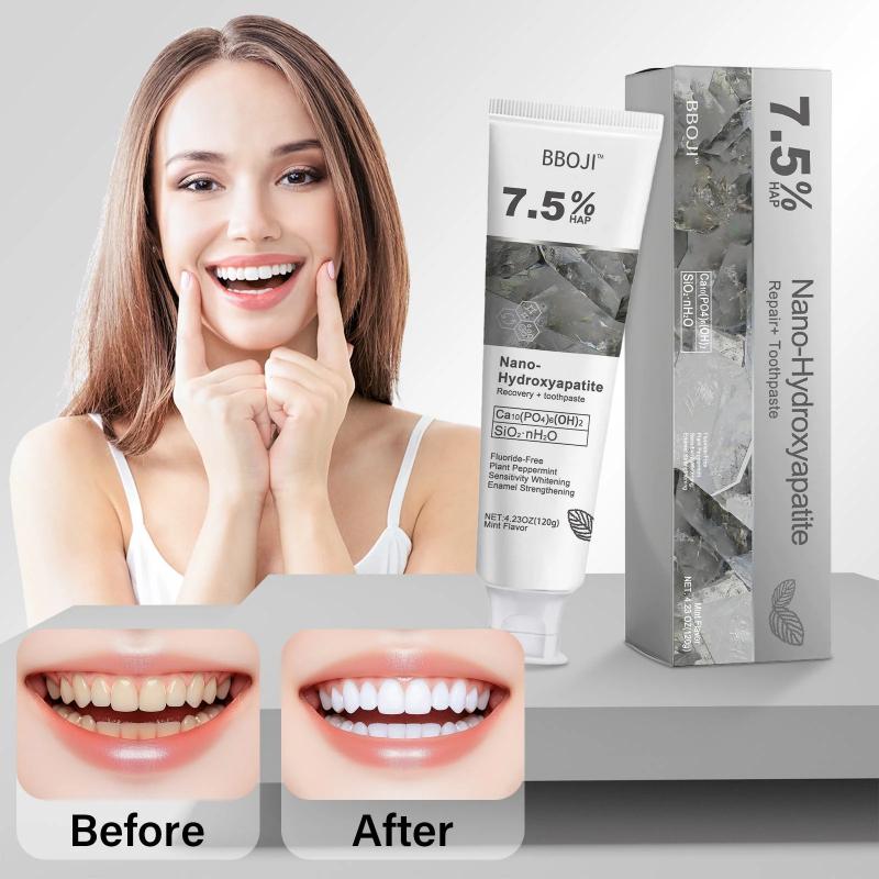 🔥Ends Tonight: Get 60% OFF Before It’s Gone!🎁 BBOJI™ Fluoride-Free Hydroxyapatite Toothpaste – Gentle Whitening &amp; Enamel Strength for Sensitive Teeth